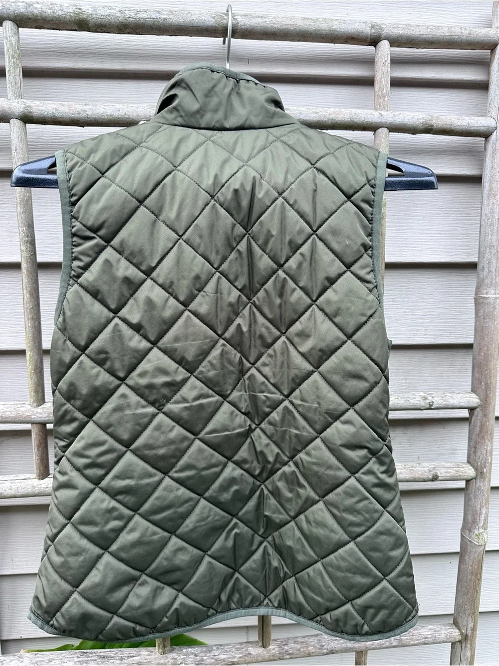 Old Navy Olive Green Quilted Vest